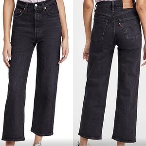 Levi's High Rise Black Jeans for Women